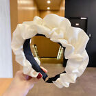 Fashion Wide Hair Bands For Women Headdress Solid Color Cloth Headband Girls Ni