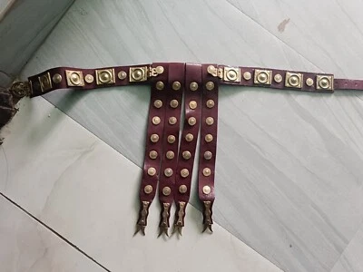 Nuevo Delantal de Cuero Romano Cinturón Accesorios de Latón-Usable Cosplay Disfraz Armadura Regalo Foto 1 de 4