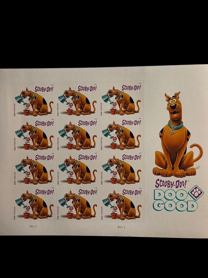 USA Forever Stamp Scooby-Doo  2 Sheets Of 12 Stamp (24 stamp) - Image 1 of 1