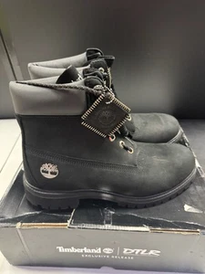 Timberland DTLR 6" Premium Waterproof Zip Boots Black Exclusive Release SIZE 10 - Picture 1 of 6