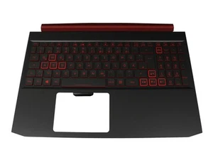 Acer Nitro 5 (AN515-54) oryginalna klawiatura z Topcase DE (niemiecki) czarna/sch - Zdjęcie 1 z 4