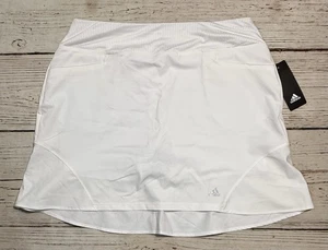 NWT Adidas White Athletic Golf Tennis Skort Pickleball Skirt Women’s Sz M - Picture 1 of 10