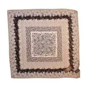 Vince Camuto Parche Floral Cuadrado 24" Bandana Cuadrada 100% Seda Bufanda #VC2539 - Imagen 1 de 2