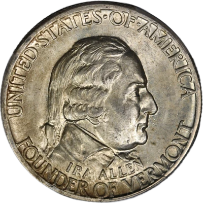 1927 Vermont Commem Half Dollar PCGS MS64 Great Eye Appeal Strong Strike - Image 1 of 4