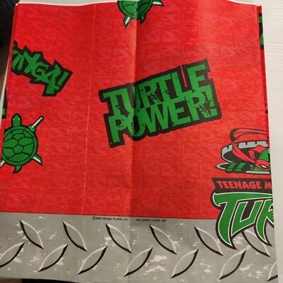 Teenage Mutant Ninja Turtles Birthday Paper Table Cover 2003 1 New Opened 1 Used - Image 1 of 4