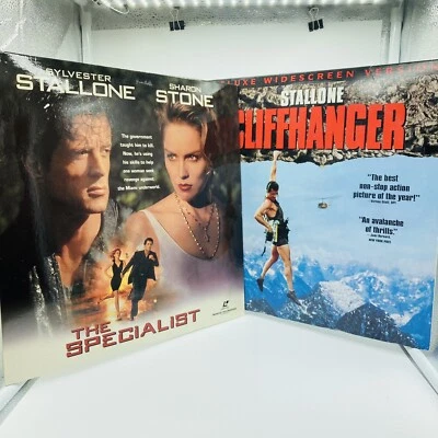 Sylvester Stallone Laserdisc Lot Of 2 The Specialist, Cliffhanger Foto 1 de 4