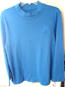 NWT Blair Top Size Large Royal Blue Poly Cotton Measurements Given - Picture 1 of 6