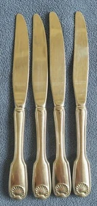 4 REED & BARTON Stainless COLONIAL SHELL 1961 Dinner KNIVES - 8 1/2" Glossy - Picture 1 of 5