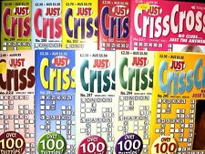 10 x Criss Cross Puzzle Books Magazines
