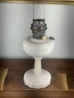 Vintage 1940s Aladdin Lincoln Drape Lamp Nu-Type Model B Alacite White Moonstone