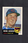 Bob Addis Chicago Cubs Signed 1953 Topps Archives Card W/Our Coa
