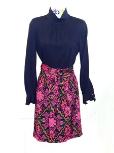 👗  MILLY Dress Long Sleeve Paisley Floral, size 6 - Picture 1 of 14