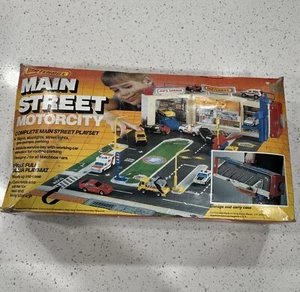 Rare Vintage 1988 Matchbox Main Street Motorcity Playset - Picture 1 of 12