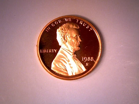 1988 S 1C Proof Lincoln Cent **Free Shipping** Cover