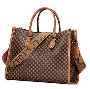 Women Satchel Handbag Purse Ladies Leather Vintage Top Extra Large B1-brown - Bild 1 von 7