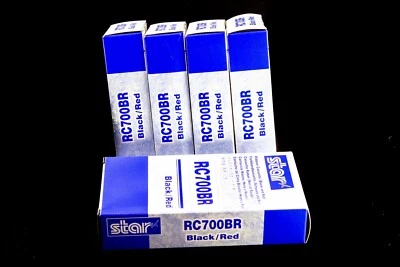 STAR SP-700 B/R Printer Ribbon Ink RC700BR, SP700 - 5 PACK - NEW Genuine Ink - Image 1 of 3
