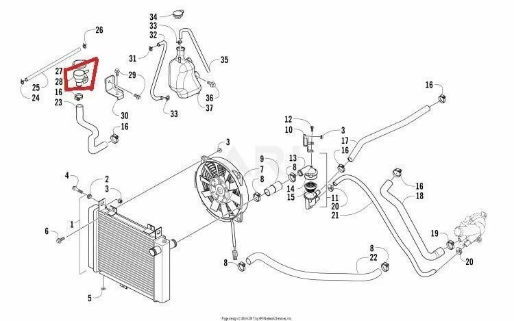NEW OEM  ARCTIC CAT XC 450 EFI FILLER NECK FUNNEL Foto 1 de 1
