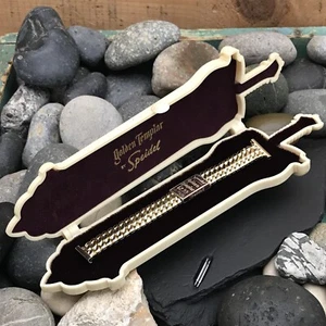 Speidel Golden Templar 10k Gold-Filled Expansion nos Vintage Watch Band MIB - Picture 1 of 10