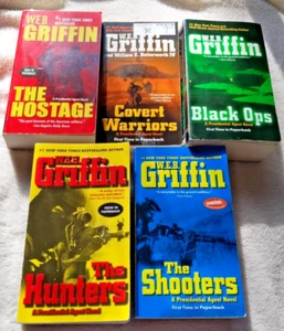 W.E.B. GRIFFIN Presidential Agent Series 5 Books in Mass Market Paperback - Picture 1 of 4