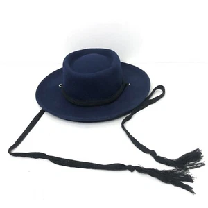 Shyanne Cowgirl Hat 100% Wool Wide Brim Rope Ties O/S - Picture 1 of 9