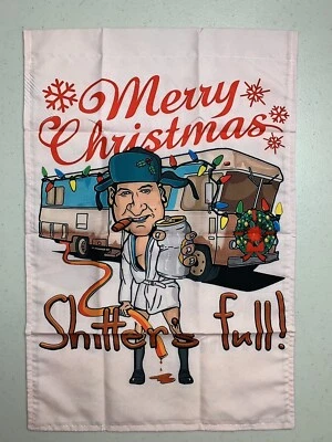 Bandera de jardín de Navidad Shitters lámparas nacionales completas primo Eddie Griswold nuevo Foto 1 de 4