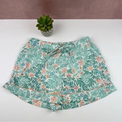Joie Green White Orange Floral Casual Shorts Lightweight Women Medium - Image 1 of 4