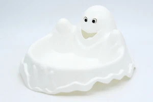 Ciotola per piatti in plastica fantasma Halloween caramelle trucco o scherzo carino adorabile - Foto 1 di 6