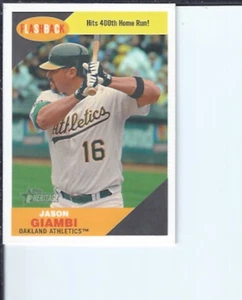 Jason Giambi 2009 Topps Heritage Hi Number Baseball Flashbacks - Picture 1 of 1