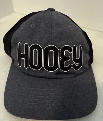 HOOEY Women's Grey Logo Adjustable Hook & Loop Breathable Light Weight Hat - Image 1 of 4