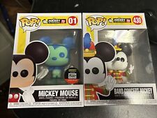 FUNKO POP SET LOT MICKEY MOUSE FUNKO SHOP EXCLUSIVE BAND CONCERT 01 430 COLOR