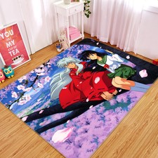 3D Inuyasha 88 Japan Anime Game Non Slip Rug Mat Round Elegant Carpet UK