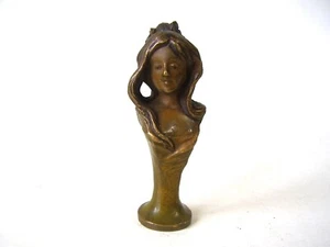 Antike seltene Petschaft / Siegel Jugendstil Bronze Frauen Motiv um 1900 - Bild 1 von 7