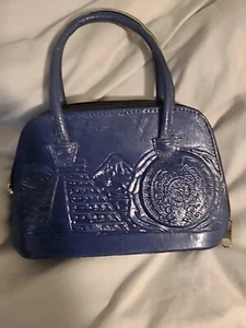 Vintage Leather Mexican Coin Purse Wallet Pouch Hand Handmade Mexico Inca Mayan - Picture 1 of 8