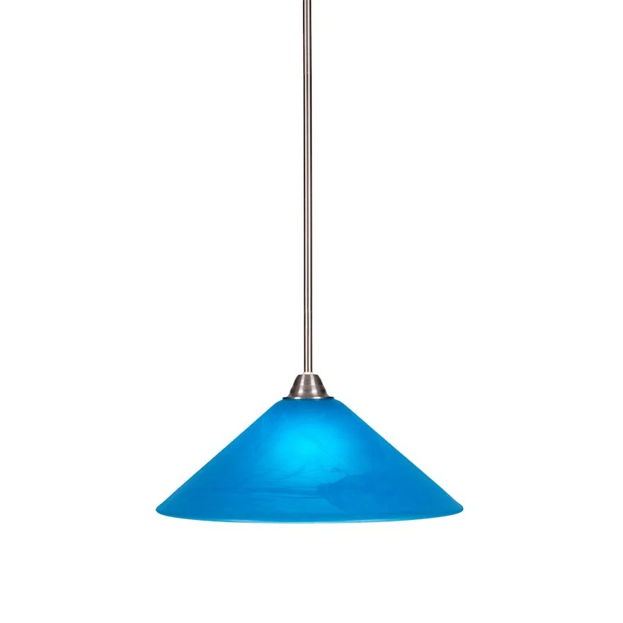 Toltec Paramount 1 свет подвеска, никель, 16» синий итальянское стекло - 3401-BN-415 - Изображение 1 из 1