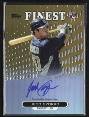 Jedd Gyorko 2013 Topps Finest Gold Refractor RC Auto /50 #RA-JG San Diego Padres - Изображение 1 из 2