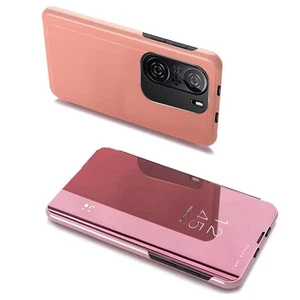 Futerał Clear View Xiaomi K40/Poco F3 Różowy - Hurtel - Zdjęcie 1 z 9
