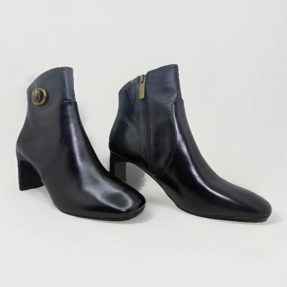 Kurt Geiger London черный Chelsea квадратный носок Eagle голова ботинок ботинки размер 7,5 - Изображение 1 из 1