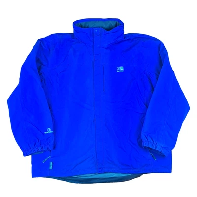 Karrimor Jacket Mens Size 4XL Blue Weathertite Full Zip Snap Nylon Windbreaker Foto 1 de 4