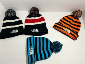 LOT Of 4 - The North Face Pom Beanie Hats Caps Stocking Unisex Pack SEE PICS - Picture 1 of 10