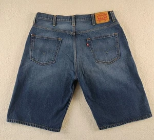 Pantalones Cortos de Jean Levi's 569 Para Hombre 38 Azul Sueltos Sueltos Rectos Denim Pantalones Cortos 12" - Imagen 1 de 11