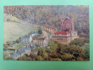 POST CARD SALMON AR QUINTON 2474 THE GREAT WHEEL, LAXEY, ISLE OF MAN - Picture 1 of 2
