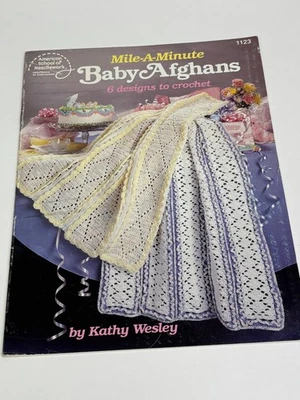 Patrón de ganchillo ASN Mile A Minute Baby Afghans 1123 Foto 1 de 4