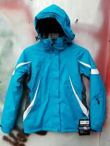 Trespass Avant Waterproof Thermal Ski TP-50 Womens Jacket size xs Blue White