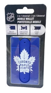 Toronto Maple Leafs 3 en 1 universel dos du téléphone portefeuille cordon support de maintien - Photo 1 sur 3