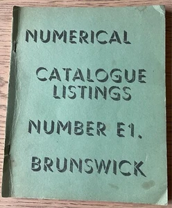 BRUNSWICK RECORDS CATALOGUE LISTINGS DEC 1930-MAY 1935 1001-02000 ENGLAND - Bild 1 von 6