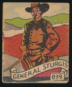 1930's R131 Series of 48 WESTERN SERIES -#839 General Samuel Sturgis