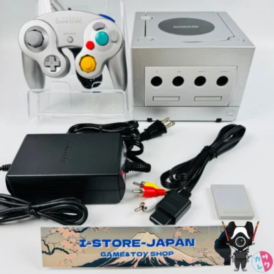 Region ”US/CA” Nintendo GameCube Console + Controller +Memory Card RankC Silver - Image 1 of 4