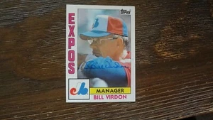 1984 TOPPS BILL VIRDON  AUTOGRAPHED BASEBALL CARD - Picture 1 of 2