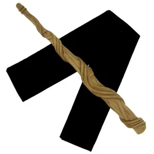 12" Legacy Keepers Hand Carved Mahogany Wood Magic Wand Wizard Witch w/ Free Bag - Picture 1 of 5