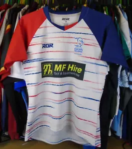 DONCASTER KNIGHTS MINI JUNIORS ITALY 2022 RGR RUGBY SHIRT JERSEY MEDIUM 'JM' - Picture 1 of 5